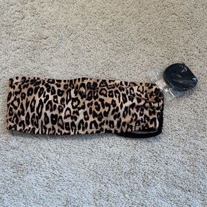 Victoria Secret Bandeau Top Swim M Leopard Print